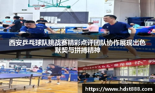 西安乒乓球队挑战赛精彩点评团队协作展现出色默契与拼搏精神